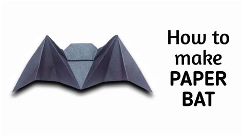 How To Make An Origami Paper Bird Bat Origami Paper Folding Craft