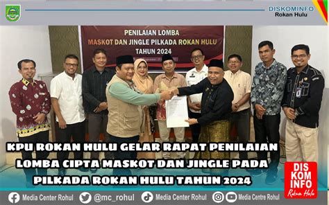 KPU Rohul Gelar Rapat Penilaian Hasil Sayembara Maskot Dan Jingle