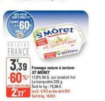 Promo Fromage Nature Tartiner St M Ret Chez G Icatalogue Fr