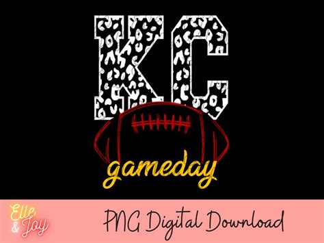 KC Gameday PNG kansas city png jefes png kc diseño de Etsy México