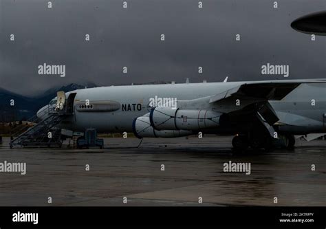 A NATO E3A Airborne Warning and Control System (AWACS) assigned to NATO ...