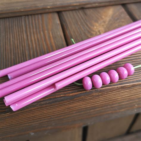 Glass Rods Hot Pink Lampwork Glass Rods Coe 96 Sold Per 025 Etsy