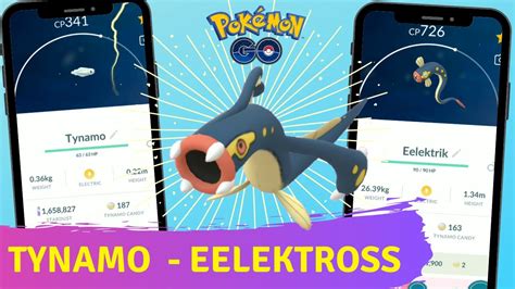 Evolving Tynamo To Eelektross In Pokemon Go Tynamo Evolution Youtube