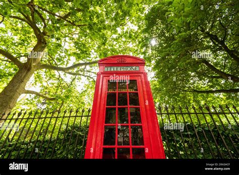 London S Classic Red Telephone Booth Red Telephone Box On A City