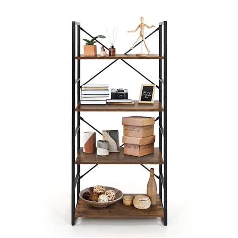 Caphaus Tier Free Standing Shelf 24 Inch Width Bookshelf