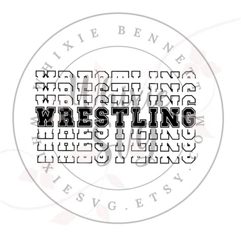 Wrestling SVG Design Wrestling PNG Design Wrestling Cut File