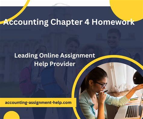 Accounting Chapter 4 Homework Accounting Assignment Help Online