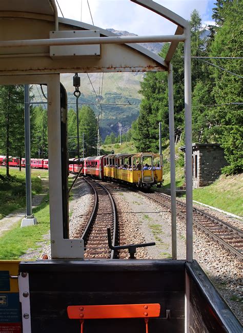 Foto Aus Dem Offenen Panoramawagen Am Zugschluss Regionalzug Von St