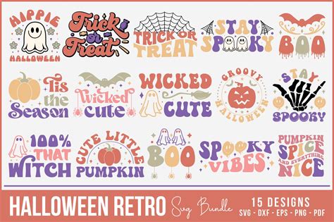 Halloween Retro Svg Bundle Graphic By Beecraftr Creative Fabrica