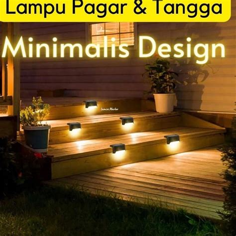 Jual V44859 Lampu Hias Taman Tangga Pagar Solar Waterproof Harga Per