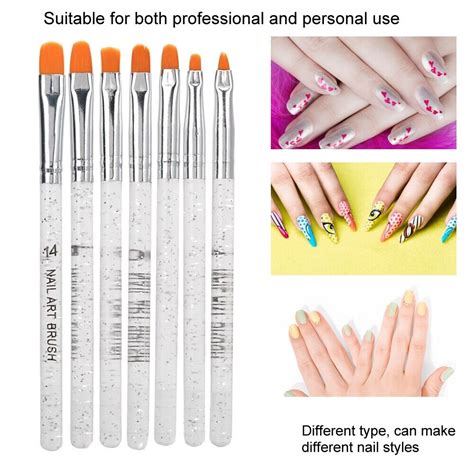 Pcs Nail Art Uv Gel Extending Pen Uv Gel Nail Art Brush Manicure Tool