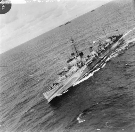 Aerial Photograph Of British Destroyer Hms F Yeah History