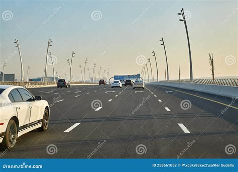 Road in Dubai with Many Lanes Stock Photo - Image of street, financial ...