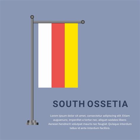 Premium Vector Illustration Of South Ossetia Flag Template