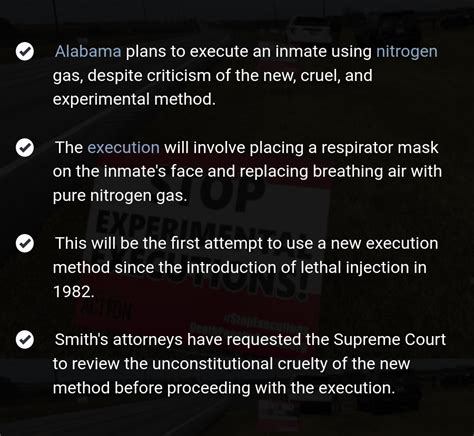 Alabama to Execute Inmate Using Nitrogen Gas : r/newswall