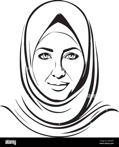 Gorgeous And Lovely Muslim Woman Vector Art Stock Vector Image Art