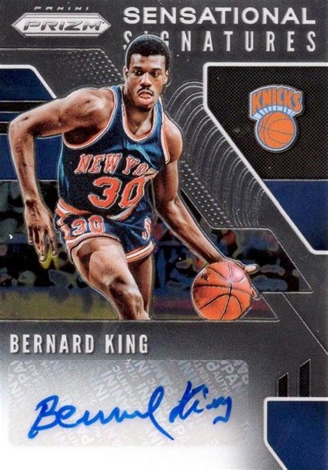 Bernard King Autographed Basketball Card New York Knicks Panini