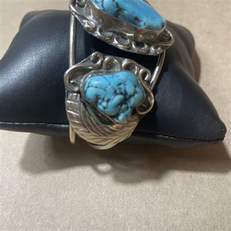 Vintage Stone Native American Navajo Turquoise Cu Gem