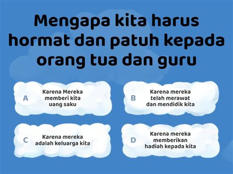 Hormat Dan Patuh Kepada Kedua Orang Tua Dan Guru Cuestionario