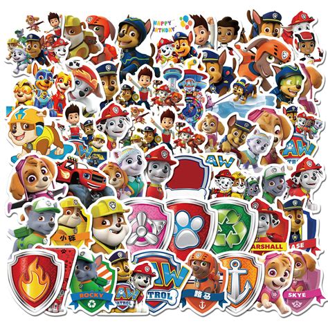 50pcs PAW Patrol Stickers – AU Sticker World