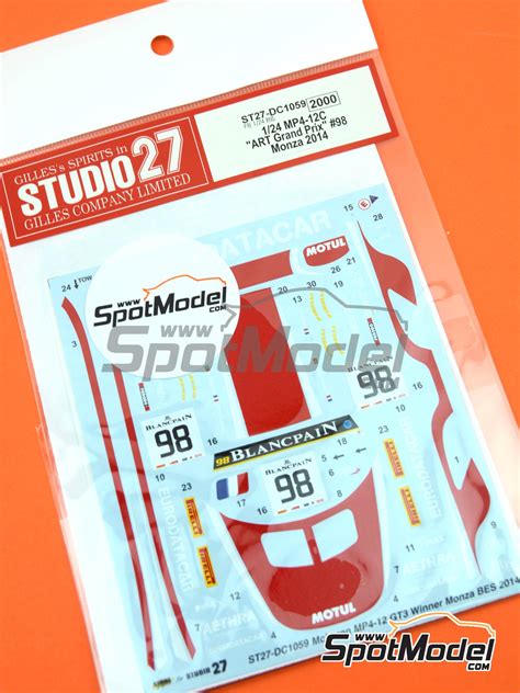 Studio Dc Marking Livery Scale Mclaren Mp C Gt Art