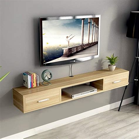 Gdf Floating Shelves Wall Mounted Media Console Retro Tv