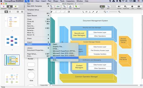 Convert A Block Diagram To PDF ConceptDraw HelpDesk