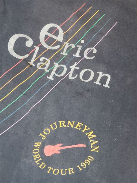 VINTAGE ERIC CLAPTON JOURNEYMAN World TOUR T SHIRT 19… - Gem