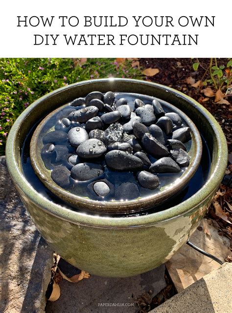 Easy Diy Water Fountain Paper Dahlia