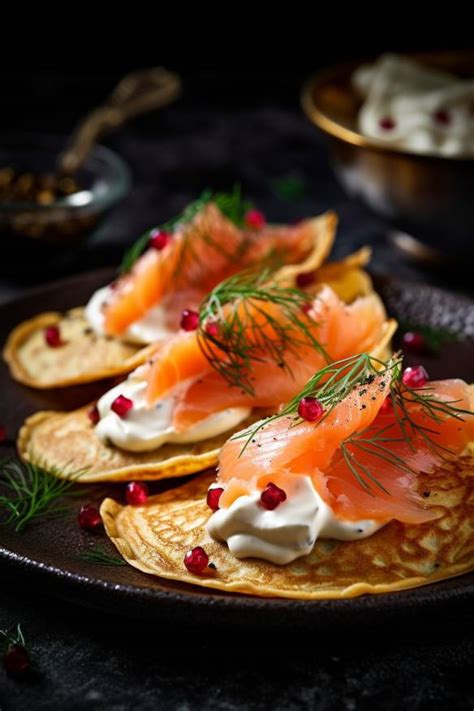 Pfannkuchen Fingerfood Mit Frischk Se Und Lachs Leckeres Kochrezept