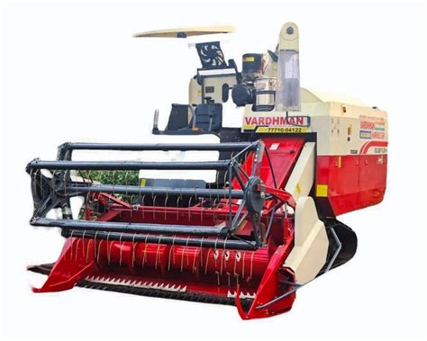 Feet Vardhman Mild Steel Track Combine Harvester Acres Hr Hp