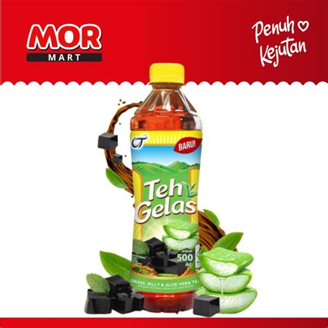 Jual TEH GELAS Btl Grass Jelly With Aloevera 500ml Shopee Indonesia