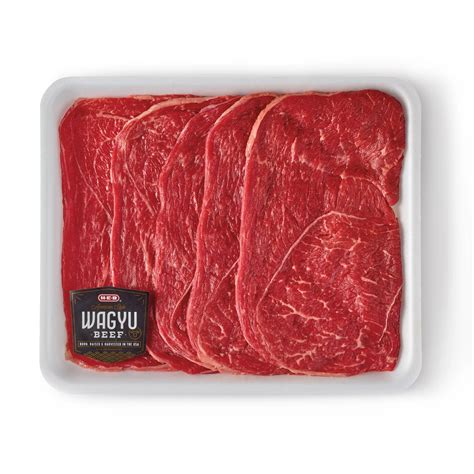 H E B American Style Wagyu Beef Round Tip Steaks Milanesa Value Pack