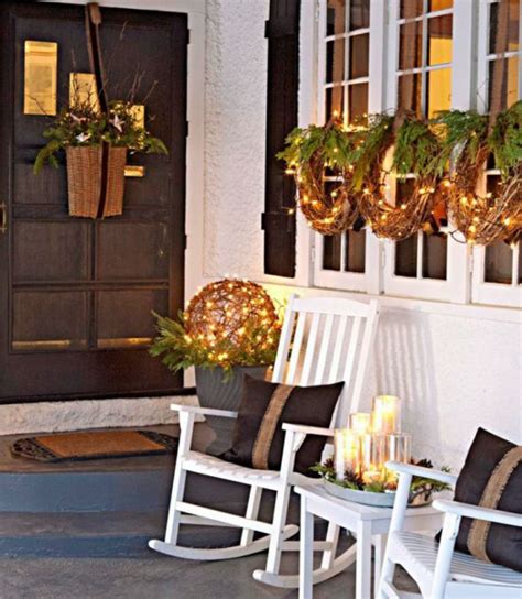 Comfy Rustic Outdoor Christmas D Cor Ideas Digsdigs