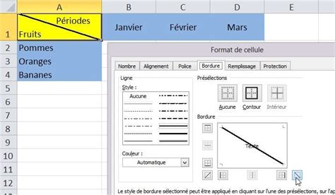 Excel Remplir Une Cellule En Diagonale