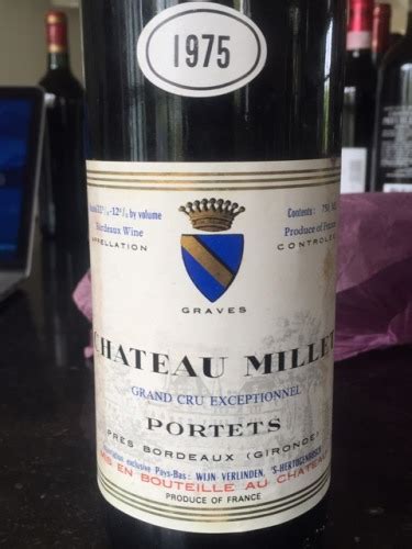 Ch Teau Millet Portets Grand Cru Exceptionnel Vivino Us