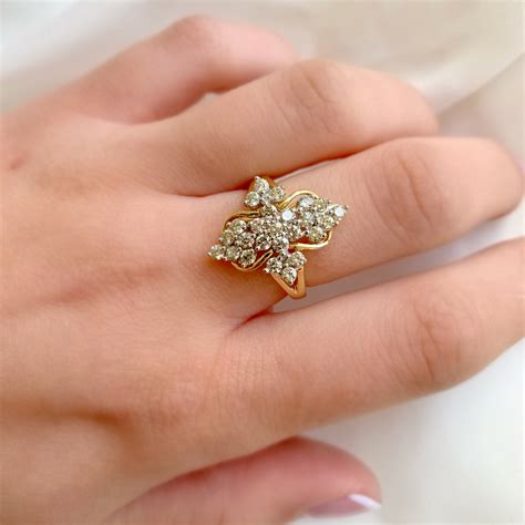 Diamond Daisy Marquise Cluster Ring Chique To Antique Jewellery