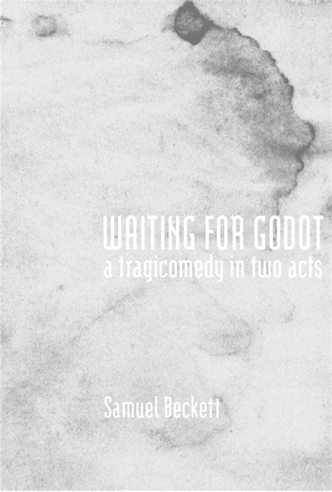 Samuel Beckett Waiting For Godot Book Cover Design On Behance