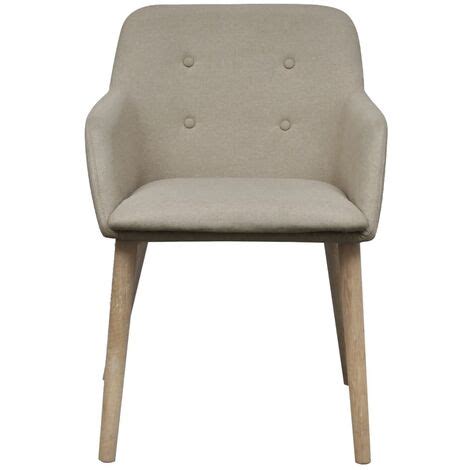 Maison Du Monde Sillas De Comedor 4 Unidades Tela Beige Y