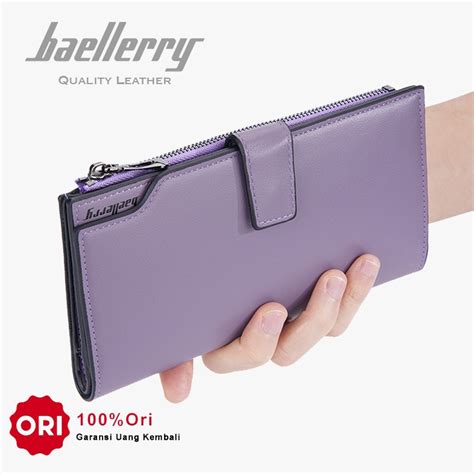 Jual Baellerry N Dompet Wanita Panjang Bahan Kulit Pu Leather