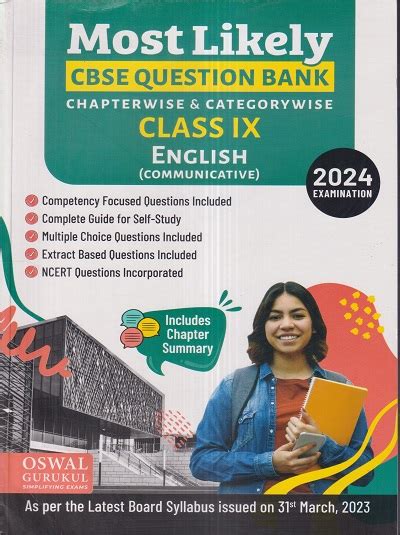 Most Likely Cbse Question Bank Chapterwise And Categorywise 2024 Class Ixclass 9th English