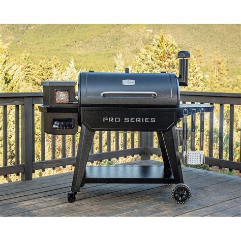 Pit Boss Pro Series 850 Sq In Hammertone Pellet Grill With Smart