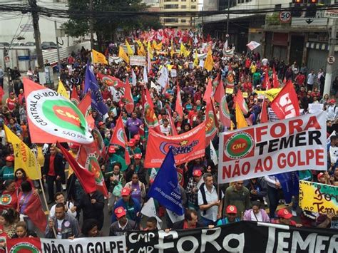 G1 Manifestantes Fazem Ato Contra Temer Em SP No Feriado Da