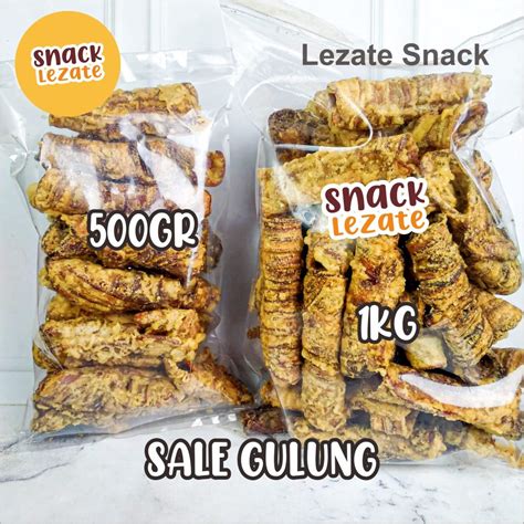 Jual Sale PIsang Gulung Kering 1KG Kiloan Murah Kripik Sale Pisang