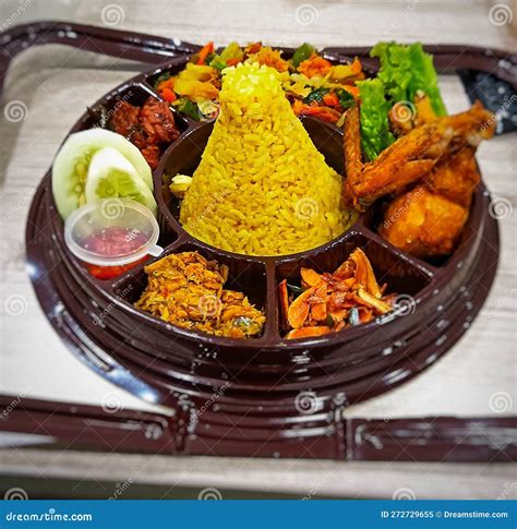 Delicious Indonesian Meal Nasi Liwet Of Sudanese West Java Royalty