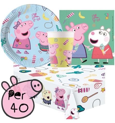 Kit N°3 set compleanno Peppa Pig