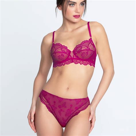 Lise Charmel Ensemble Lingerie Pi Ces Sublime En Dentelle Fuchsia Sublime