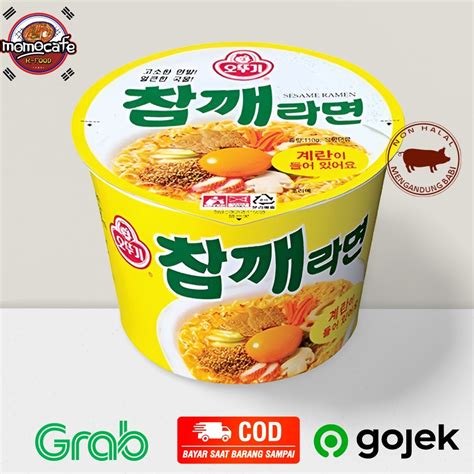 Jual Ottogi Sesame Ramen Flavor Noodle Bowl Ramen Rasa Wijen Dan