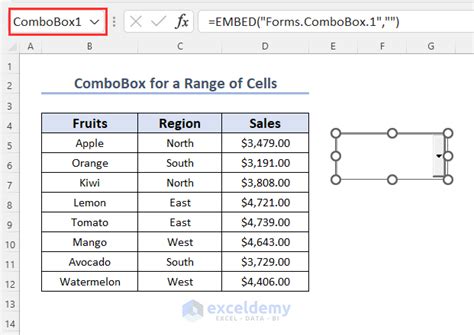 How To Use Listfillrange Property Of Combobox In Excel Methods