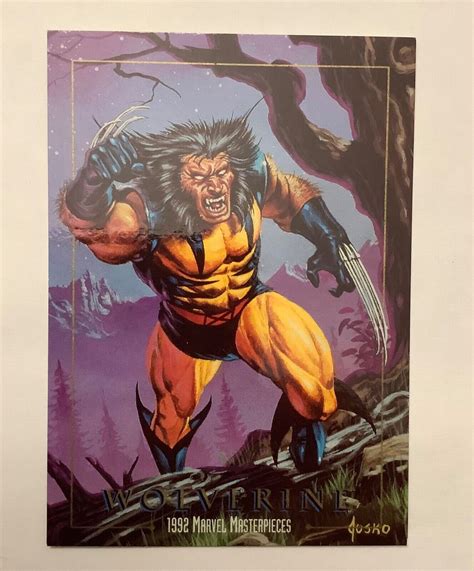 Wolverine Marvel Masterpieces Prototype Promo Card Ebay